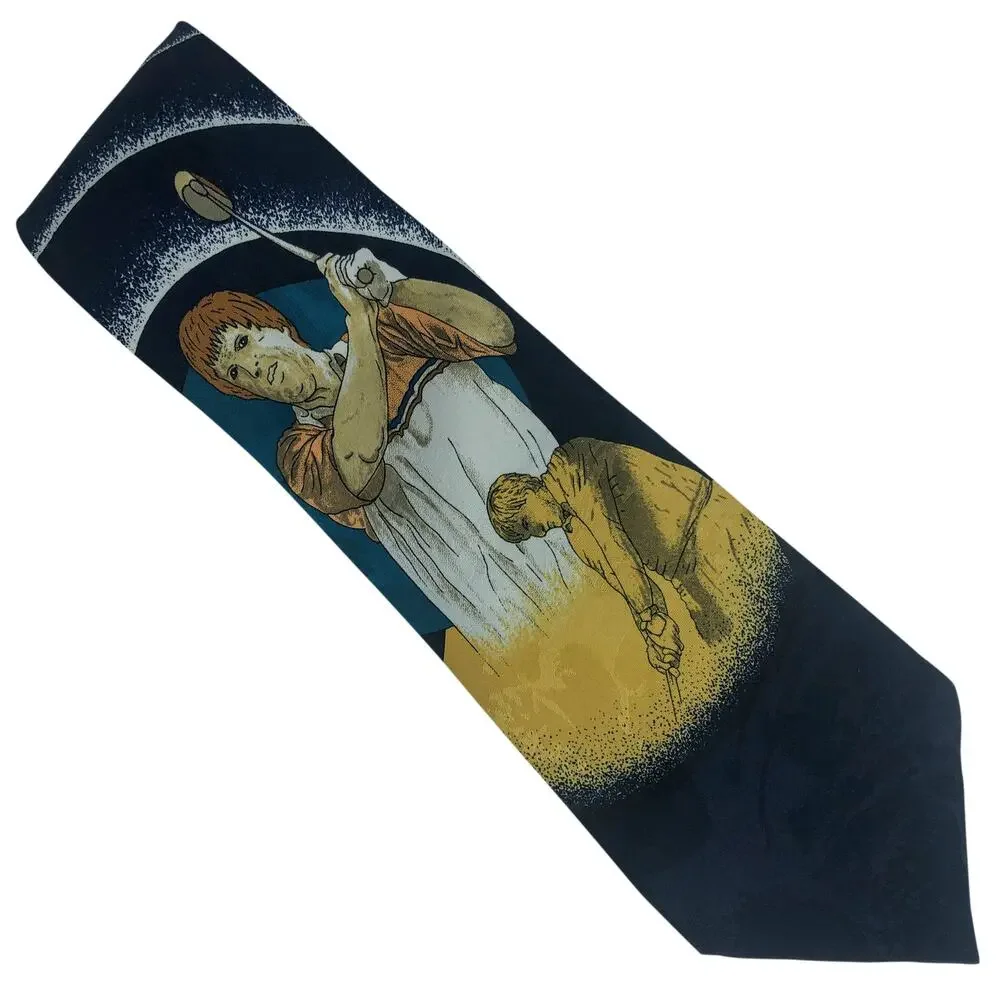 Swinging Golfers Tie